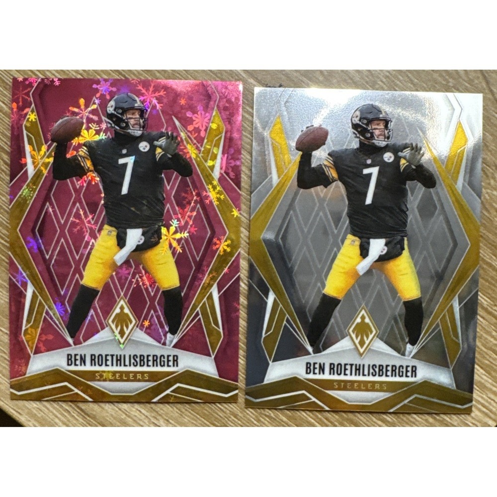 2025 Panini Phoenix Ben Roethlisberger #89 Pink & Silver Prizm Lot Steelers /299
